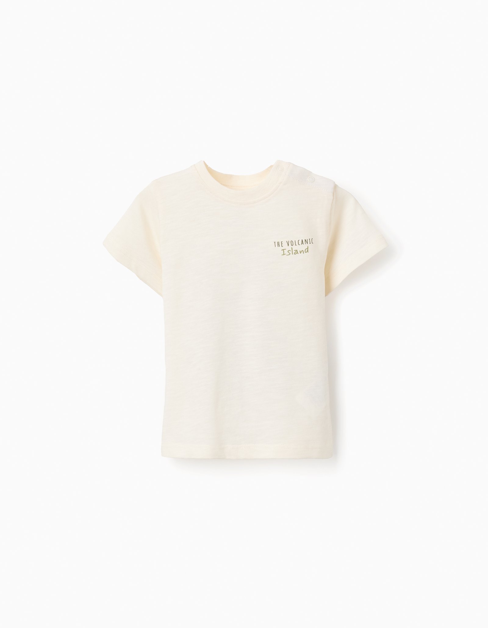 Short Sleeve Light Beige T-Shirt