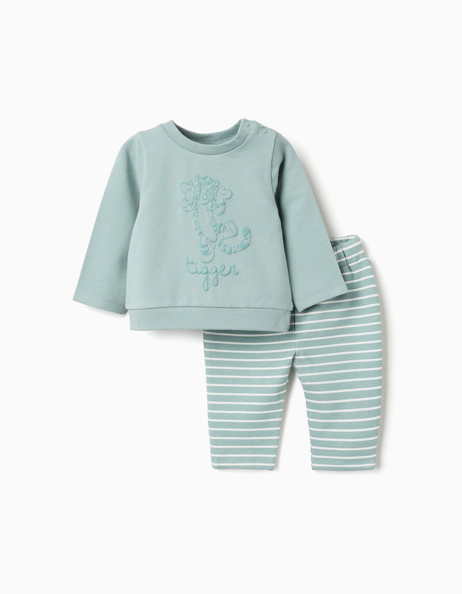 Sweatshirt with Tigger print + trousers for newborn boys