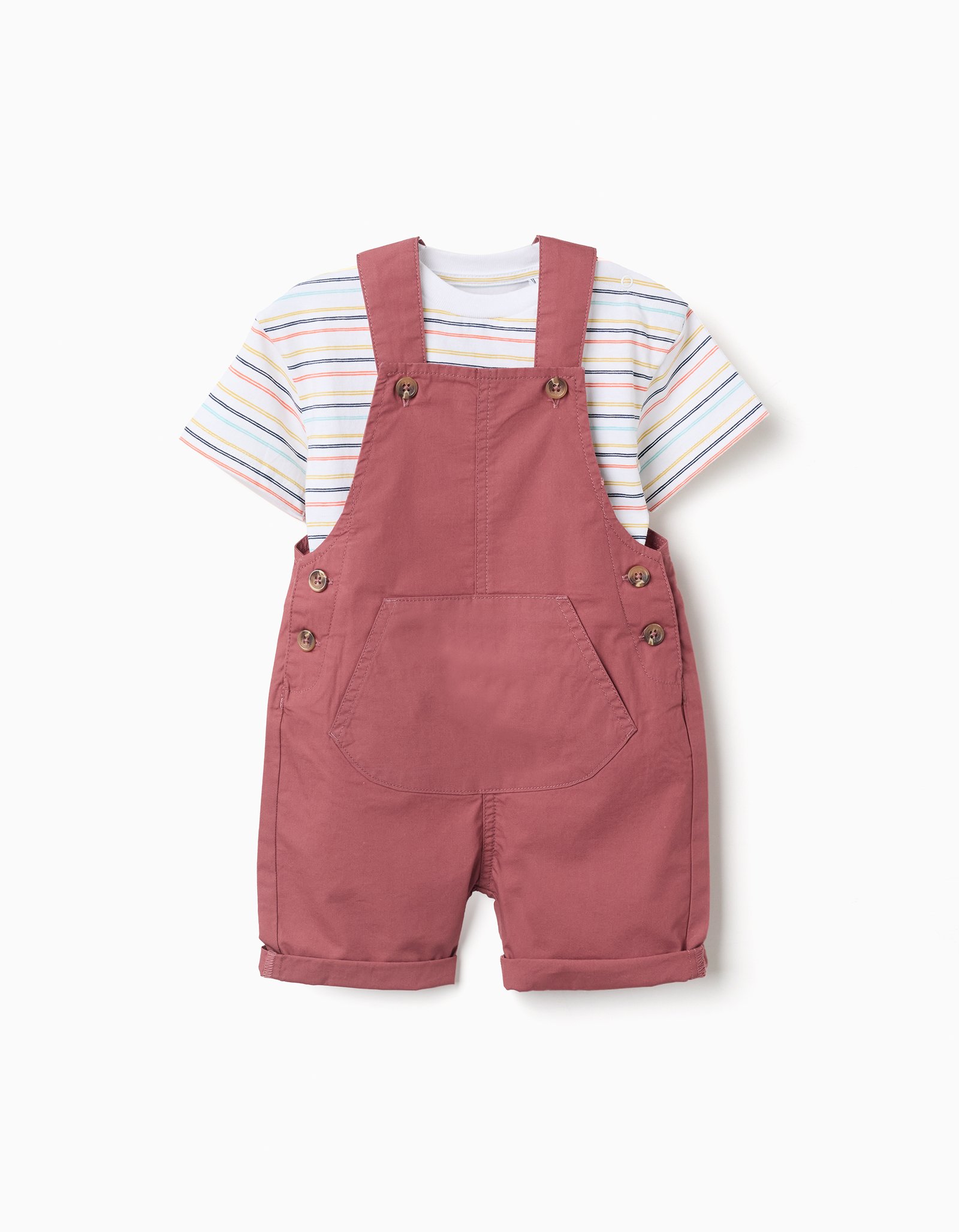 Maroon Short Dunagrees Set